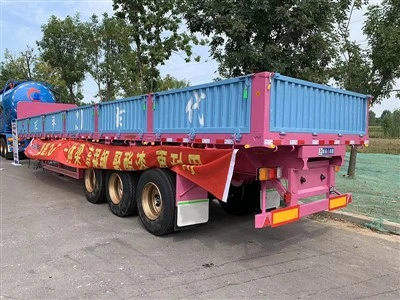 3 Fusien Ħajt tal-ġenb Semi Trailer